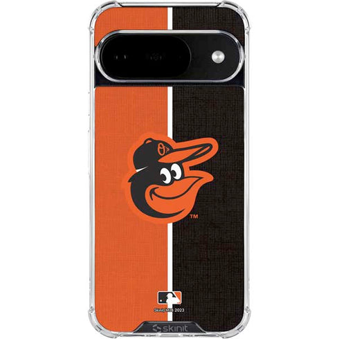 MLB Baltimore Orioles Split Google Pixel 10 Clear Case